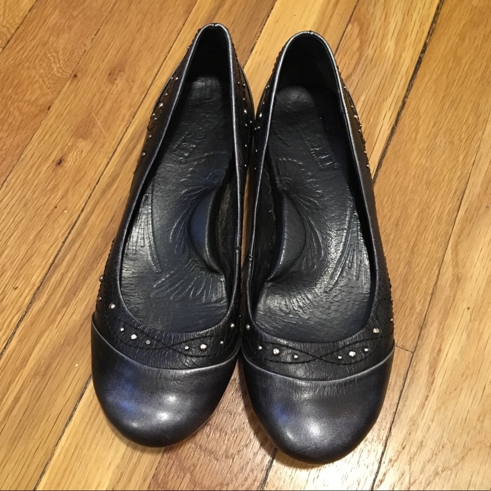Børn Ballet Flats - Gunmetal Black